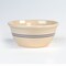 Martinez Pottery 12" Heritage Blue Stripe Stoneware Mixing Bowl